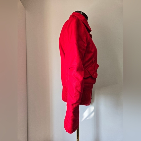 Vero Moda Red Waist Length Ski Jacket Jacket. Aize Medium - Picture 8 of 14